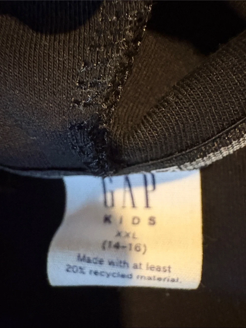 GAP Black Full-Zip Hooded Jacket